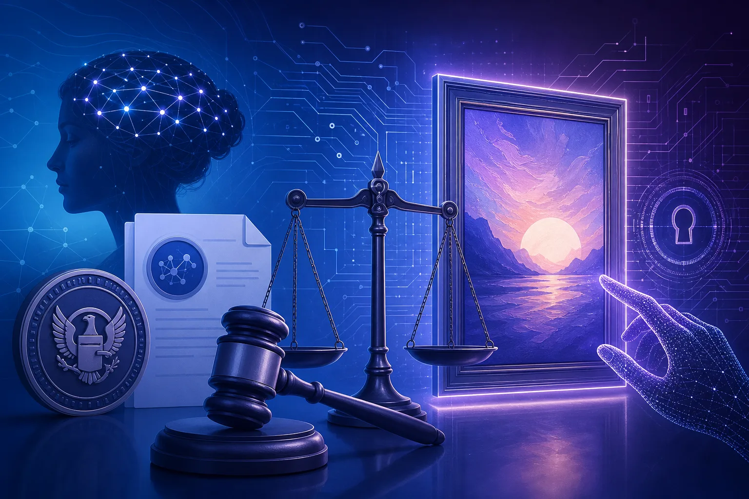 New Lawsuit Challenges Copyright Office's Refusal to Register AI-Assisted Artwork 'Suryast'
